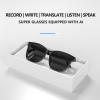 Evoza Translation Glasses, New Upgraded Version of AI Translation Glasses, New Smart 144 Languages Real-time Translator with Open Headphones (Black) view 3