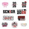10Pcs-3" Senior 2026 Sticker Pack Cute Girly & Boy High School Sticker for Student 2026 Senior Stickers Graduation Class of 2026 Gift College Student Decoration for Laptop Bottle Tablet Case (S11) view 1