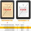 BOZHUORUI Case for 6" Nook Glowlight 4 / Glowlight 4E - Slim Lightweight PU Leather Cover + Clear Flexible Soft Back Cover view 3