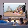 Outdoor Projector Screen with Stand, Portable Foldable Black Backing Movie Screen with Carry Bag for Movie Night, Camping(120inch) view 2
