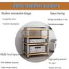 Audio Stands HiFi Entertainment Media Stand Audio Equipment Foot pegs Strong Load-Bearing Capacity No Damage to Equipment Suitable for a Wide Range of Applications(Wood Colour,4 Tier) view 3