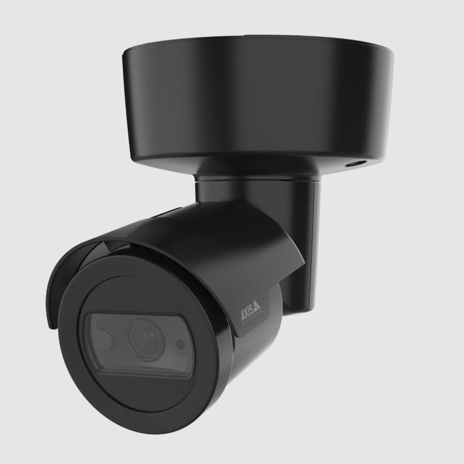 M2035-LE Black 2MP Outdoor Bullet Network Camera with Deep Learning, 101 HFOV, IR Illumination, WDR, IP66/IP67/NEMA 4X/IK08, Edge Vault, and PoE