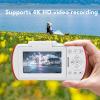 Zopsc 64MP 4K Digital Camera for Photography, Vlogging Camera with WiFi, 3 Inch Flip Screen, 18X Digital Zoom, Autofocus, Anti Shake, Video Camcorder Cam for Travel (White) view 2