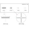 LJSM Lab Microscope Slides 0.01mm Microscope Stage Micrometer Microscope Slide Cross Dot with 4 Scales Microscope Parts view 3