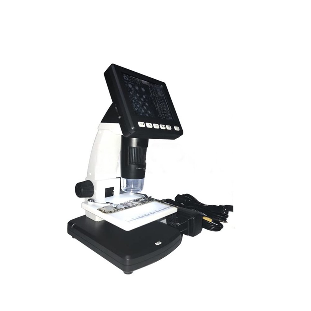 Microscope Accessories Kit V600 3.5" 600X H_D Digital Microscope with 5 Megapixels LED Camera Video Recorder for Phone Motherboard Circuit Board Repair Tool Microscope Slides