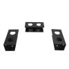 ERYUE Laptop Mount, Aluminum Alloy Metal Shelf, Device Holder Anti Scratch Silicone, TV Box, Modimize Space, Ergonomic Solution, Easy Install, No Slip, Under Desk, Reusable, Damage (Black) view 2