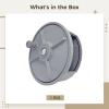 6-Inch Aluminum Tie Wire Reel Dispenser with Belt Hook, Portable Spool Holder for Electrical Cables, Ropes, and Rebar Tools view 2
