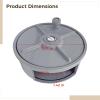 6-Inch Aluminum Tie Wire Reel Dispenser with Belt Hook, Portable Spool Holder for Electrical Cables, Ropes, and Rebar Tools view 3