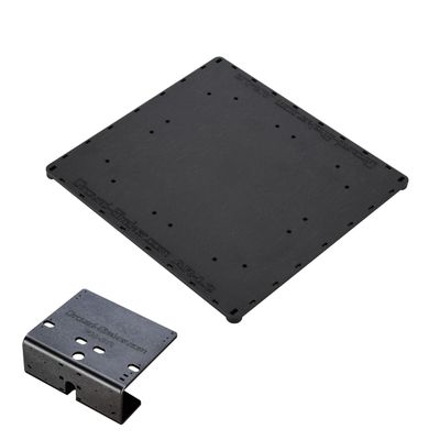 9 x 13 abs amp-Rack + Fuse Holder and bass Processor Base car Audio Speaker Box Accessories sub Box Components subwoofer Enclosure add ons car Audio amp Rack amprack
