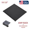 9 x 13 abs amp-Rack + Fuse Holder and bass Processor Base car Audio Speaker Box Accessories sub Box Components subwoofer Enclosure add ons car Audio amp Rack amprack view 2