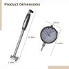Precision Dial Bore Gauge 0.001, Mechanical Cylinder Bore Tool With Calibration Rods & Extension Probes, Abs Case For Secure Storage view 4