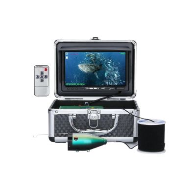 30M/15M DVR Winter Fish Finder Underwater Fishing Camera 7 inch HD 1280 * 720 Screen with 16G Card for Sea/Boat/Ice Fishing(F7AD-2L-15M)