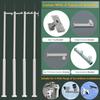 ENWINDXS White Security Camera Column Stand Kit for Various Cameras, 6 5.5 5 4.5 4 3.5 2.5 M, Outdoor Home Farms Dome Camera Surveillance Pole and Bracket(H 350cm/11.4ft(2 Sections)) view 2