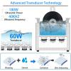 Ultrasonic Cleaner, 6.5L Vinyl Record Ultrasonic Cleaner, Engine Parts Cleaning Machine with 0-30 Minutes Timer and Automatic Rotation view 4