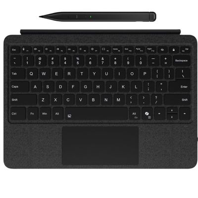 NUWONAYA Surface Pro Keyboard and Slim Pen 2 Bundle for Surface Pro 12" Tablet, Portable Slim Type Cover, Multi-Touch Trackpad Backlits Keyboard (Black)