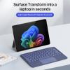NUWONAYA Surface Pro Keyboard and Slim Pen 2 Bundle for Surface Pro 12" Tablet, Portable Slim Type Cover, Multi-Touch Trackpad Backlits Keyboard (Black) view 2