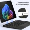 NUWONAYA Surface Pro Keyboard and Slim Pen 2 Bundle for Surface Pro 12" Tablet, Portable Slim Type Cover, Multi-Touch Trackpad Backlits Keyboard (Black) view 4