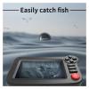BINBINNIAO Portable Fish Finder Transducer Sonar Sensor Water Depth Finder LCD Screen Echo Sounder Fishfinder with Fish Attractive Lamp for view 2