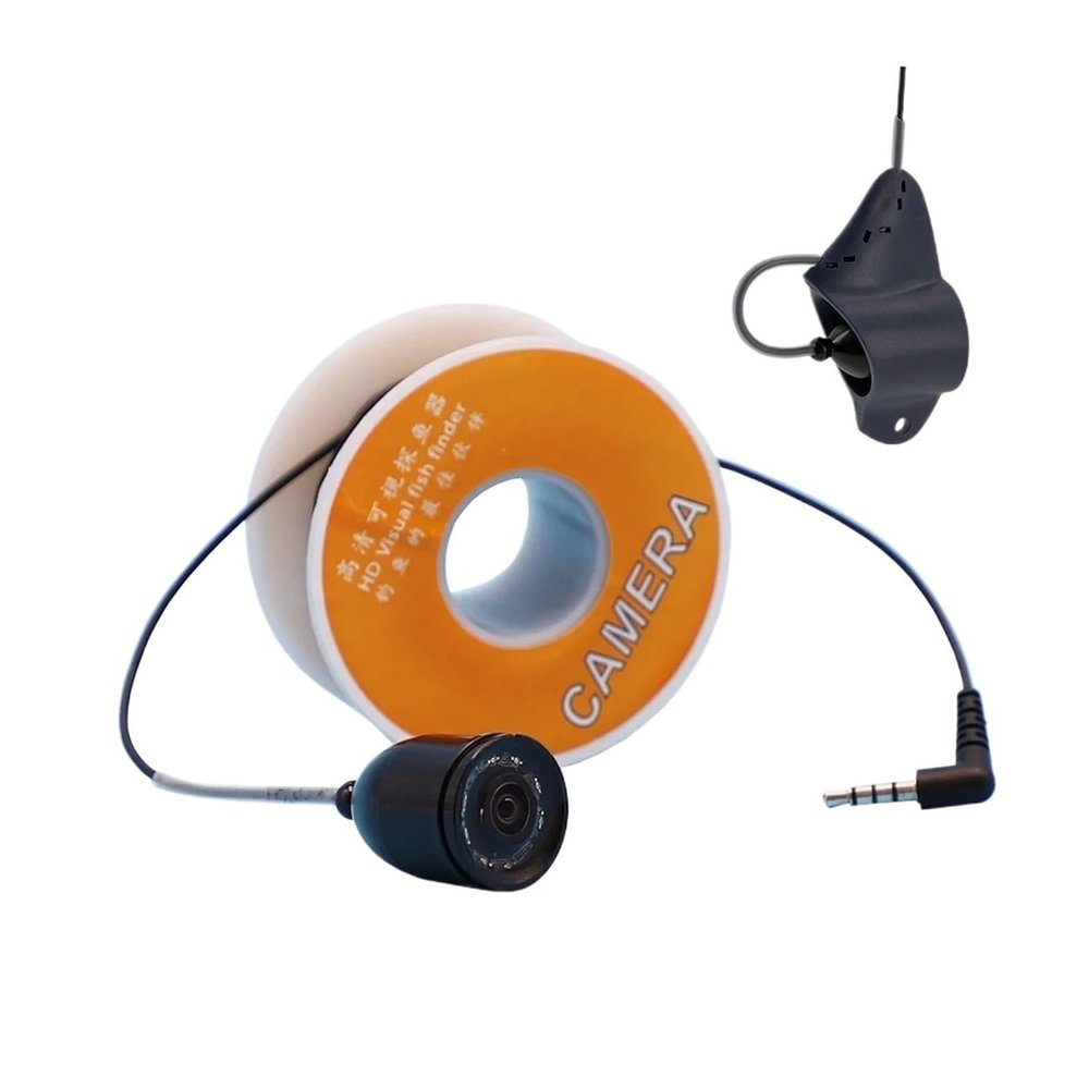 BINBINNIAO 15m/20m Single Fishing Camera Accessories for 9V Monitor Underwater Camera with IP68 Waterproof 8 IR Infrared Lamp Can Turn Off(30m Cable)