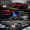3 Channel 4K WiFi Dash Cam, 4K+1080P+1080P Front Inside and Rear, Triple Dash Camera with 32GB Card, APP Control, G-Sensor, 24 Hours Parking Mode, Loop Recording, Night Vision view 4