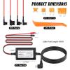 9.68Ft Dash Cam Hardwire Kit USB C,12V-30V to 5V Hardwire Kit for Dash Camera with Low Voltage Protection,Dashcam Hardwires Kits Includes 4PCS Fuse Tap & 4PCS 5A Blade Fuse view 2