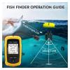 BINBINNIAO Alarm 100M Portable Sonar Fish Finders 45 Degrees Sonar Coverage Echo Sounder Alarm Transducer Lake Sea Fishing view 2