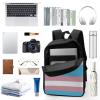 100% BLUE COLLAR Casual Laptop Backpack Transgender Pride Flag Striped Business Work Bag 17 Inch Carry On Bookbag Unisex-Adult Sport Backpack view 3