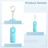 Pair of Personal Protection Alarms, Abs Formed, 130 Decibel Alert, Two-Way Use Also Led Illumination, Mobile Defense Instruments, Great for Crises, Blue view 2