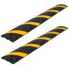 HDXWIFD Speed Bumps for Road, Rubber Speed Bump, Heavy Duty Cable Floor Cord Protector Cover Ramp, Effectively Preventing Tripping Hazards for Parking Lot School Warehouse Hotel view 2