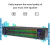 Two-channel stereo audio graphic equalizer with LED spectrum display, 10 preset effects and DSP processing chip for professional recording studios view 2