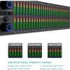 Two-channel stereo audio graphic equalizer with LED spectrum display, 10 preset effects and DSP processing chip for professional recording studios view 3