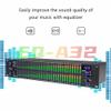 Digital Stereo Graphic Equalizer with Noise Reduction, Dual Channel Rack Mount, 10 Preset Effects, Suitable for HiFi Home Audio Tuning view 2