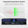 Digital equalizer, 22-band dual-channel graphic equalizer with 10 preset effects, bass/mid/treble adjustment, automatic noise reduction, 1U rack mount for studio use view 3