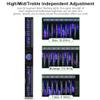 Digital equalizer, 22-band dual-channel graphic equalizer with 10 preset effects, bass/mid/treble adjustment, automatic noise reduction, 1U rack mount for studio use view 4