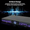 Professional 22-band stereo graphic equalizer, two channels, with 10 preset effects and noise reduction, for HiFi home audio and recording studios view 3
