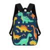 100% BLUE COLLAR Lightweight 17 Inch Luggage Bag Dinosaur (3) Unisex-Adult Sport Backpack Business Work Laptop Backpack Carry On Bookbag