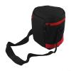 Astronomical Telescope Weight Bag Storage Case with Mesh Pocket Shoulder Straps for Telescope Accessories Cylindrical Counterweight Transport Red Black 14x14x15cm view 3