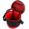 Astronomical Telescope Weight Bag Storage Case with Mesh Pocket Shoulder Straps for Telescope Accessories Cylindrical Counterweight Transport Red Black 14x14x15cm view 4