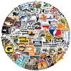 110PCS Funny Puns Fishing Stickers Pack for Tackle Box, Bucket, Cool Waterproof Vinyl Fish Stickers for Laptop Car Water Bottle Hard Hat Cooler Boat Skateboard Scrapbook Luggage Motorbikes view 1