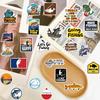 110PCS Funny Puns Fishing Stickers Pack for Tackle Box, Bucket, Cool Waterproof Vinyl Fish Stickers for Laptop Car Water Bottle Hard Hat Cooler Boat Skateboard Scrapbook Luggage Motorbikes view 4