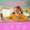 10 Pack Classroom Headphones for School Kids Students, Durable On Ear Comfy Wired Headset for Children Boys Girls Teens Toddler, Noise Stereo Sound 3.5mm Jack for Online Learning Travel(GS30,10Mixed) view 3