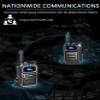 KAYOTOM Global Walkie Talkies Unlimited Range POC 4G Nationwide Long Distance 5000 Miles PTT Push-to-Talk Over Cellular Handheld Long Range Two Way Radio for Team Management (Black, 8-Packs) view 2
