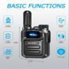 KAYOTOM Global Walkie Talkies Unlimited Range POC 4G Nationwide Long Distance 5000 Miles PTT Push-to-Talk Over Cellular Handheld Long Range Two Way Radio for Team Management (Black, 8-Packs) view 4