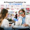 AI Glasses for Men & Women, Smart Glasses Powered by ChatGPT, AI Real-time Translation with 145 languages, 11H Music Play, Bluetooth Sunglasses with Polarized Lens, UV Protection for Daily Use, Travel view 3