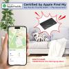 AirTag Card Wallet Tracker Set of 4 - Apple Find My (iOS Only) - 2025 Ultra-Slim 1.8mm Smart Finder, IP67 Locator for Men's Wallets & Luggage Black view 2