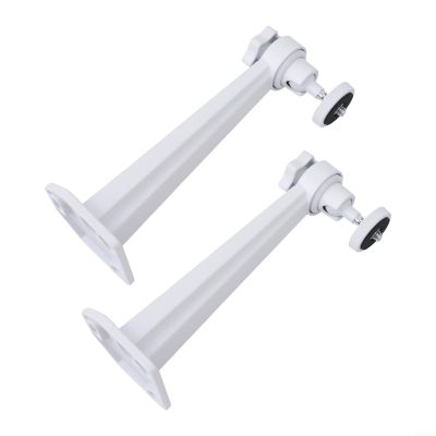 Ehlivhall 360 Degree Adjustable Security Camera Metal Wall Mount Bracket Indoor Outdoor Ceiling Mounting for Arlo Pro 2 3 CCTV Dome Surveillance Camera with Aluminum Alloy Construction White 2 Pack