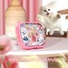 MHYALUDO for AirPods Pro 2 Case with Cleaning Kit, Cute Cat Ear Print Design & Cute Buckle for Girls, Phone Holder & Top Safe Lock Buckle Design for AirPods Pro 2nd/1st Gen case, Clear Flowers view 2