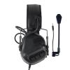 AHTCPO Helmet Communication Headset, Retractable and foldable, with Detachable Microphone, for Military(Black) view 1