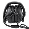 AHTCPO Helmet Communication Headset, Retractable and foldable, with Detachable Microphone, for Military(Black) view 2