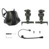 AHTCPO Helmet Communication Headset, with Mic, Rail Mount Flip-Up Design, for Military and Outdoor Adventures(Green) view 1